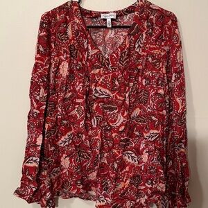 Jessica Simpson Women’s Medium patterned dress shirt